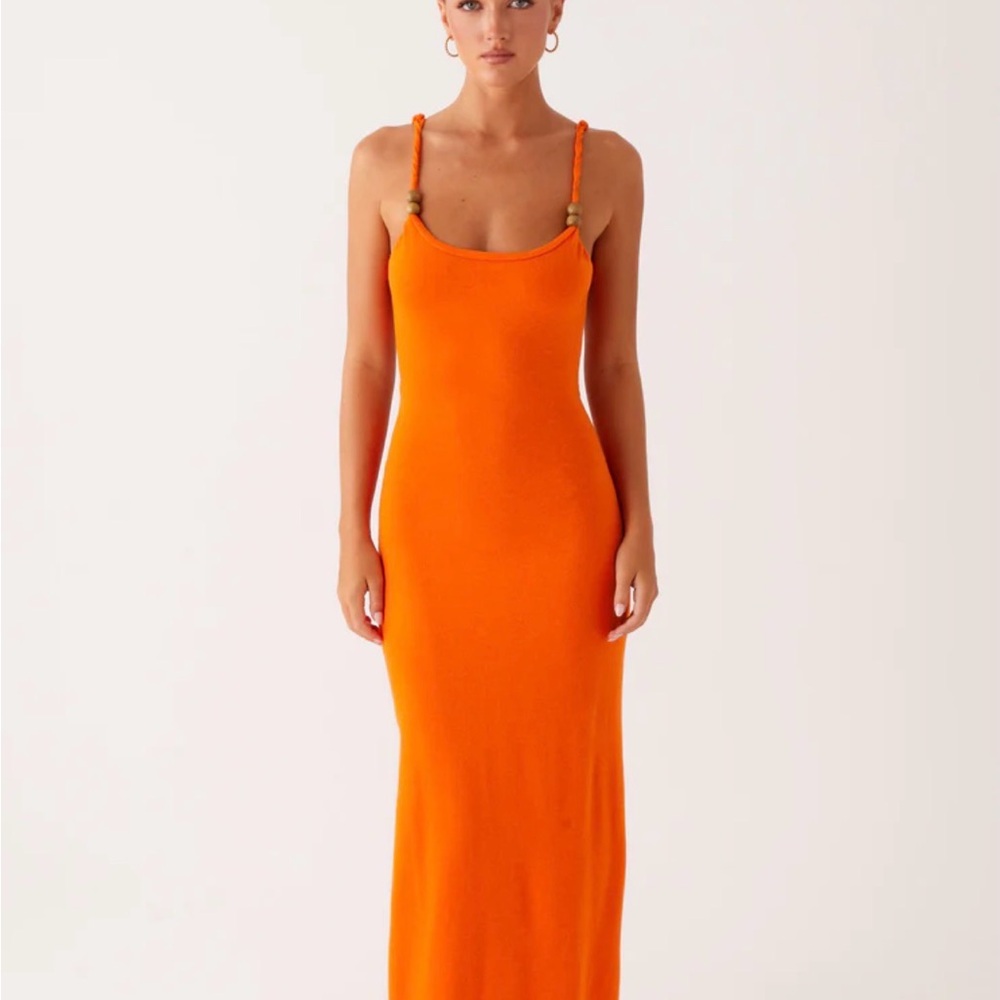 Peppermayo Vibrant Orange Maxi Dress